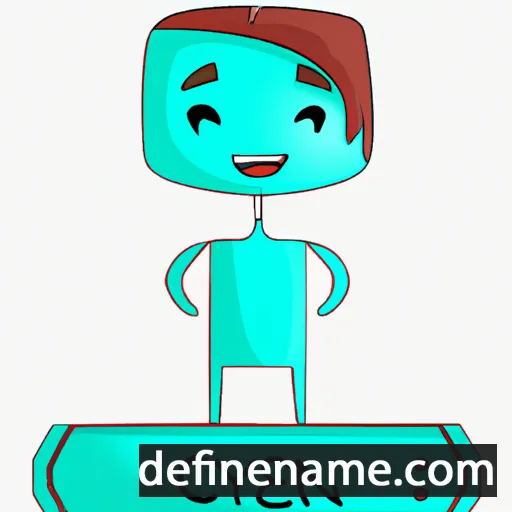 cartoon of the name Cyan