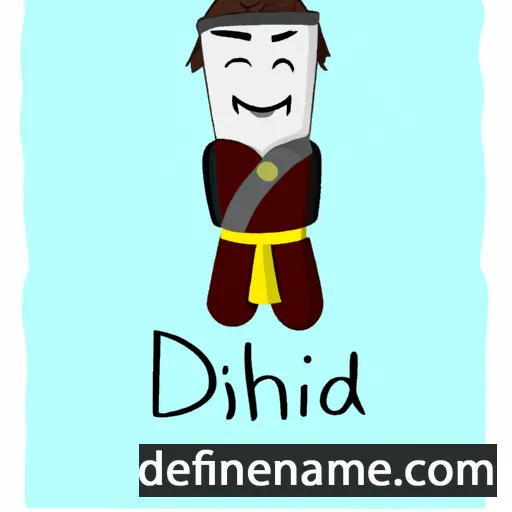 cartoon of the name Dàibhidh