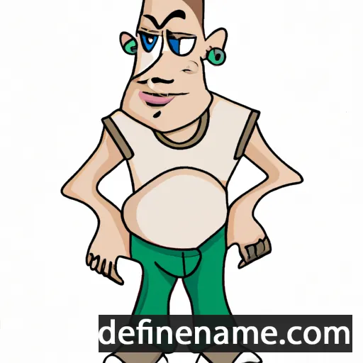 cartoon of the name Dəniz