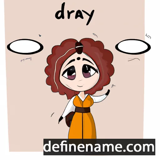 cartoon of the name Dərya