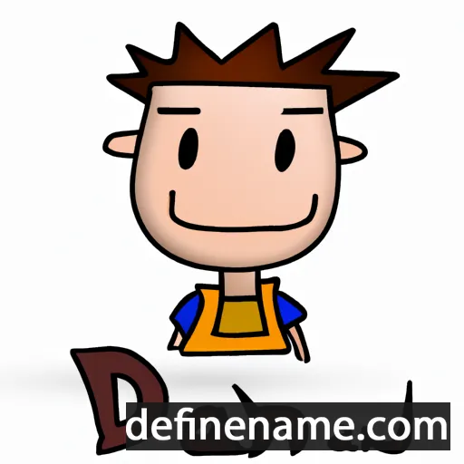 cartoon of the name Daan