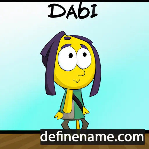 cartoon of the name Dabid