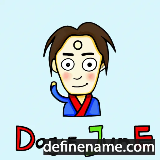 cartoon of the name Dae-Jung