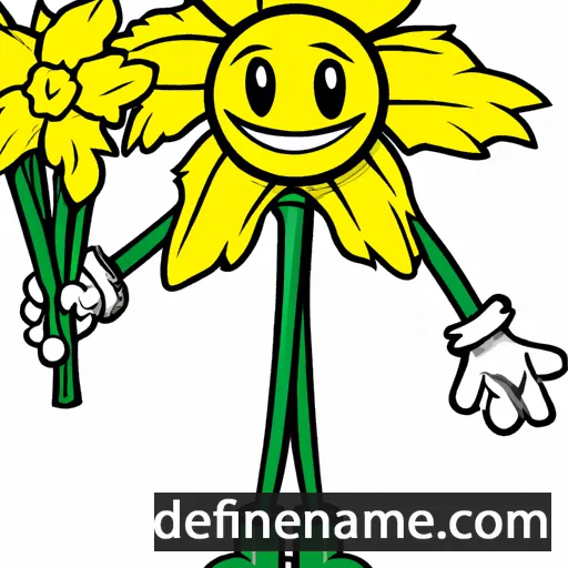 cartoon of the name Daffodil