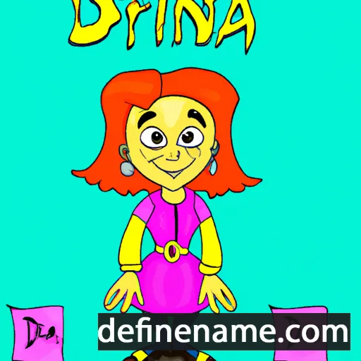 cartoon of the name Dafina