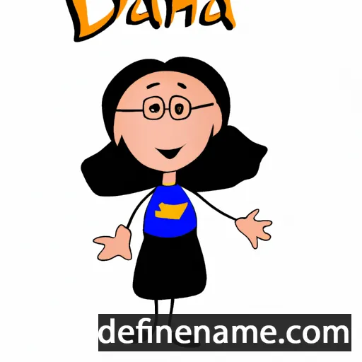 cartoon of the name Dafna