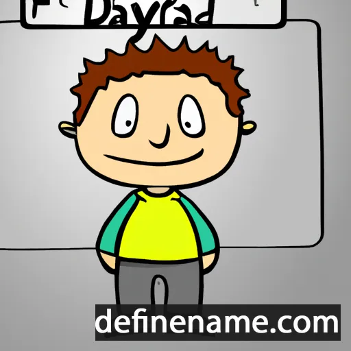 cartoon of the name Dafydd