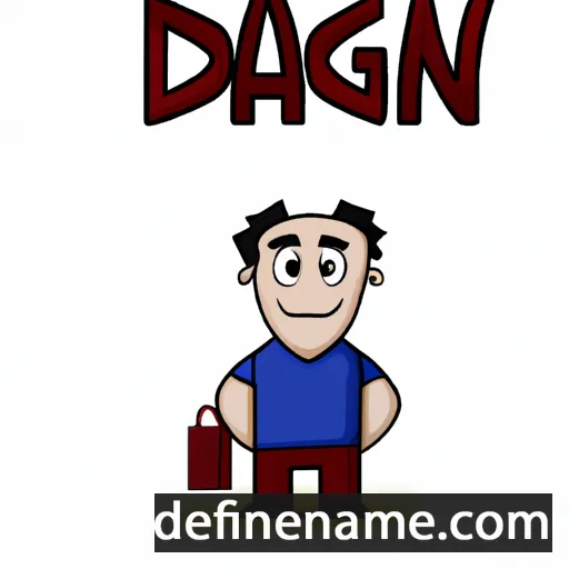 cartoon of the name Dagan