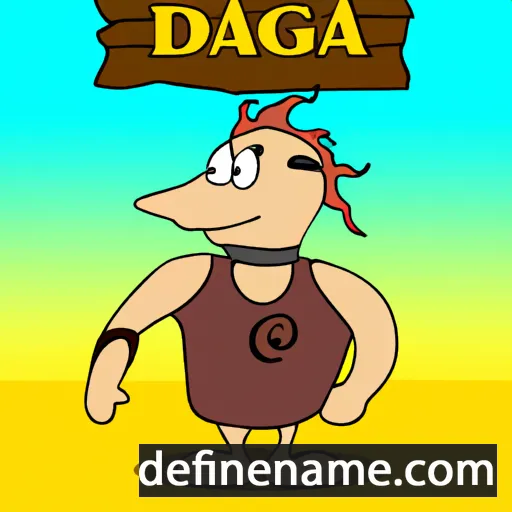 cartoon of the name Dagda