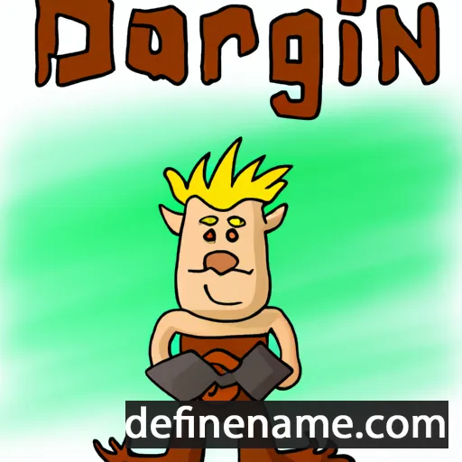 cartoon of the name Dagfinn