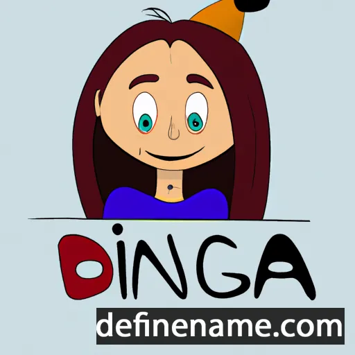 cartoon of the name Dagnija