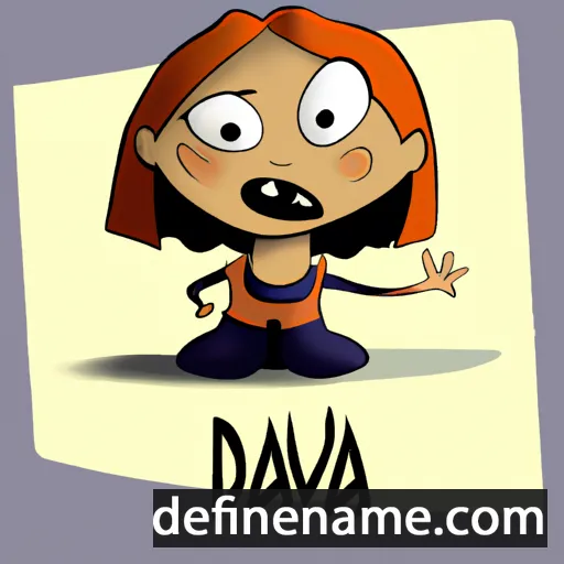 cartoon of the name Daiva