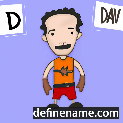 cartoon of the name Daividh