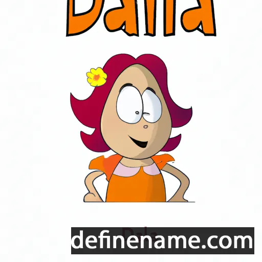 cartoon of the name Dalia