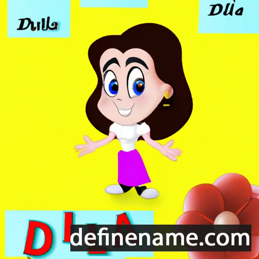 cartoon of the name Dalia