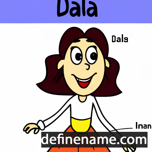 cartoon of the name Dalila