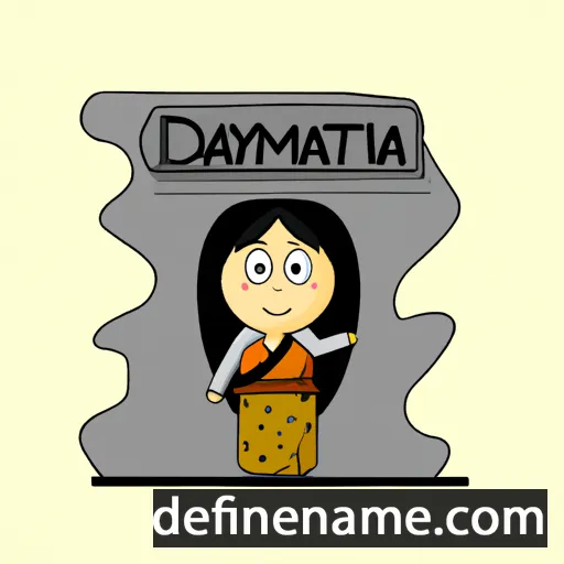 cartoon of the name Damayanti