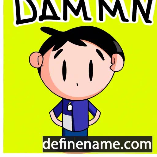 cartoon of the name Damián