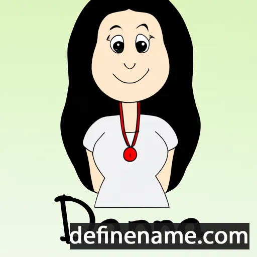 cartoon of the name Damjana