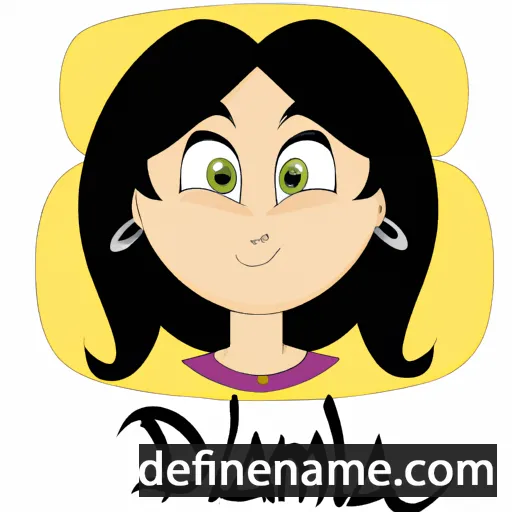 cartoon of the name Damla