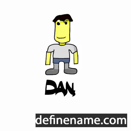 cartoon of the name Dan