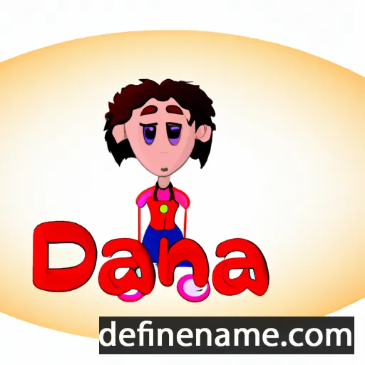 cartoon of the name Dana