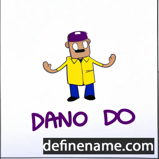 cartoon of the name Dančo