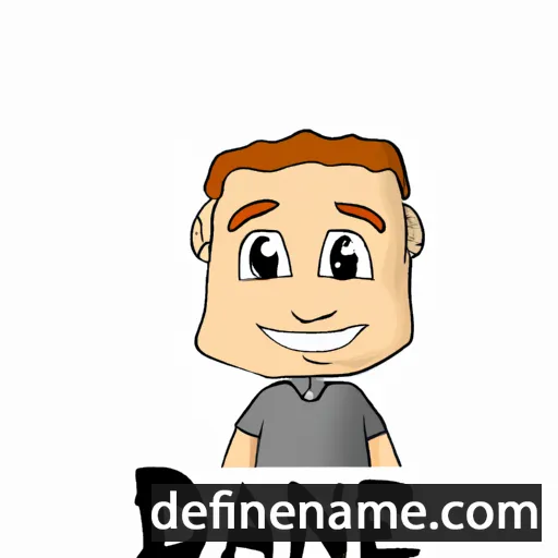 cartoon of the name Dane