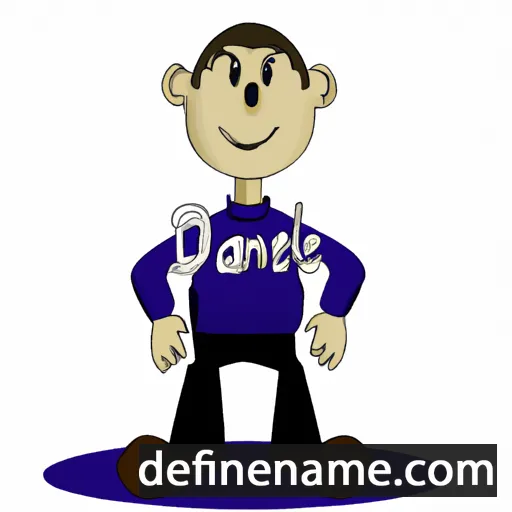 cartoon of the name Danel