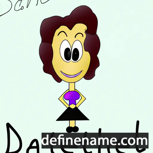 cartoon of the name Danette