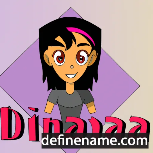 cartoon of the name Dania