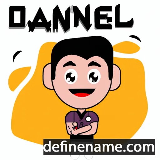 cartoon of the name Danial