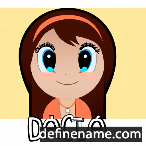 cartoon of the name Danica