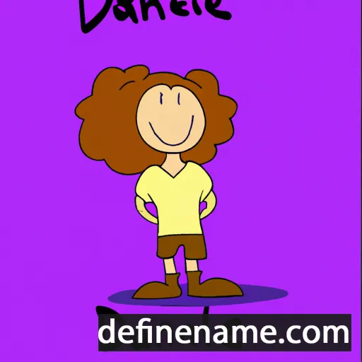 cartoon of the name Danièle