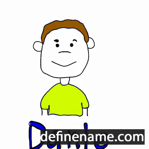 cartoon of the name Daniel