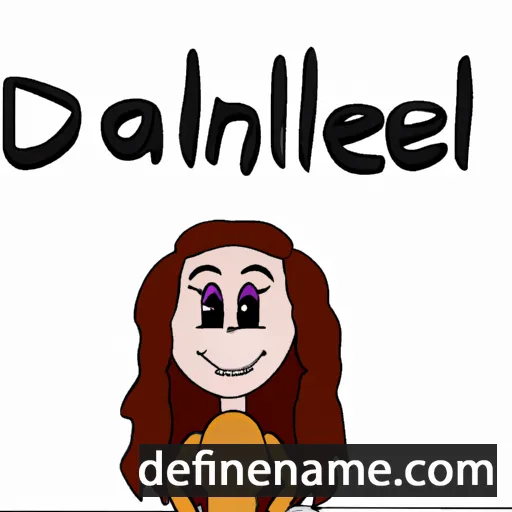 cartoon of the name Danielle