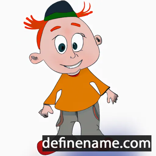 cartoon of the name Daniil