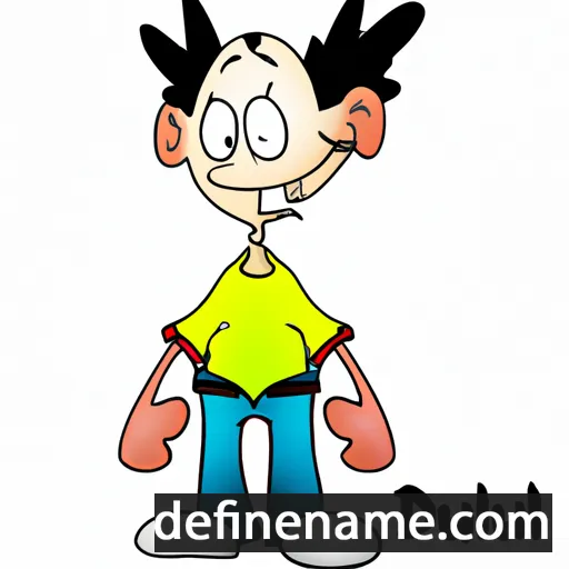 cartoon of the name Daniilu