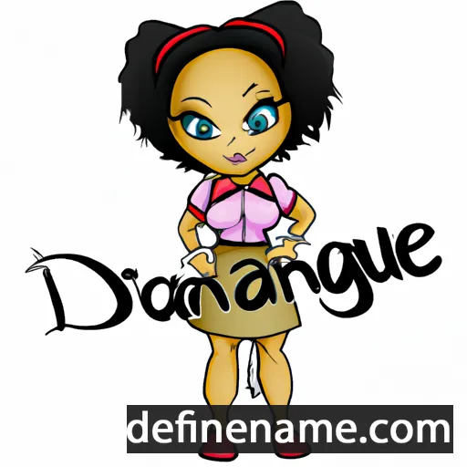 cartoon of the name Danique