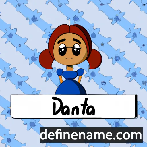 cartoon of the name Danita