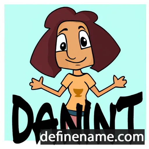 cartoon of the name Danni