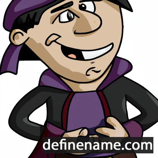 cartoon of the name Dante