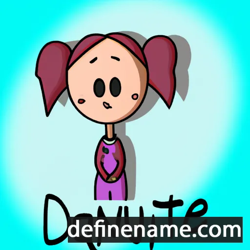 cartoon of the name Danutė