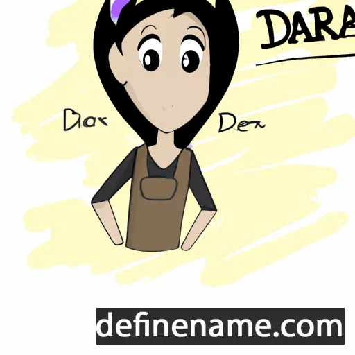 cartoon of the name Dara