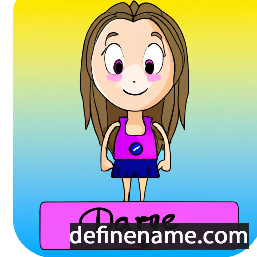 cartoon of the name Darcie