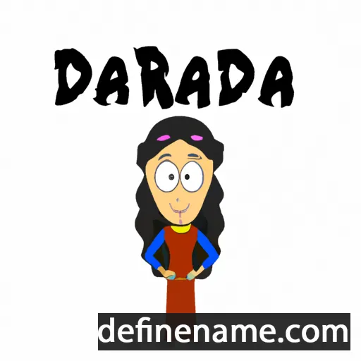 cartoon of the name Dardana