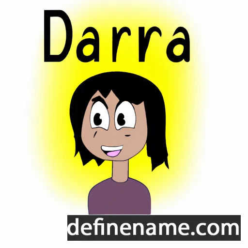 cartoon of the name Dareia