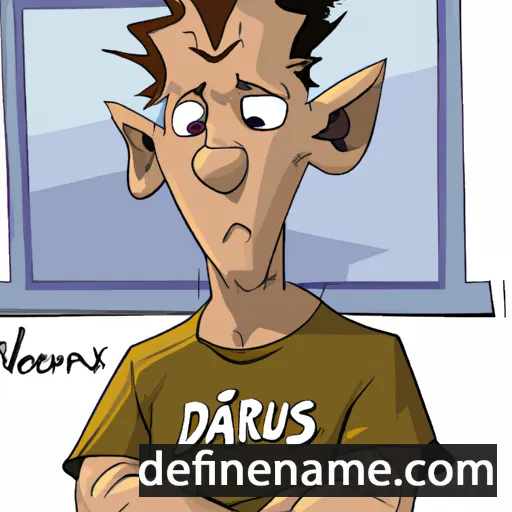 cartoon of the name Darijus