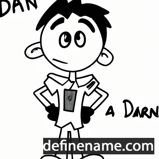 cartoon of the name Darin