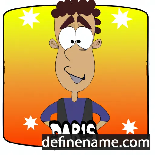 cartoon of the name Daris